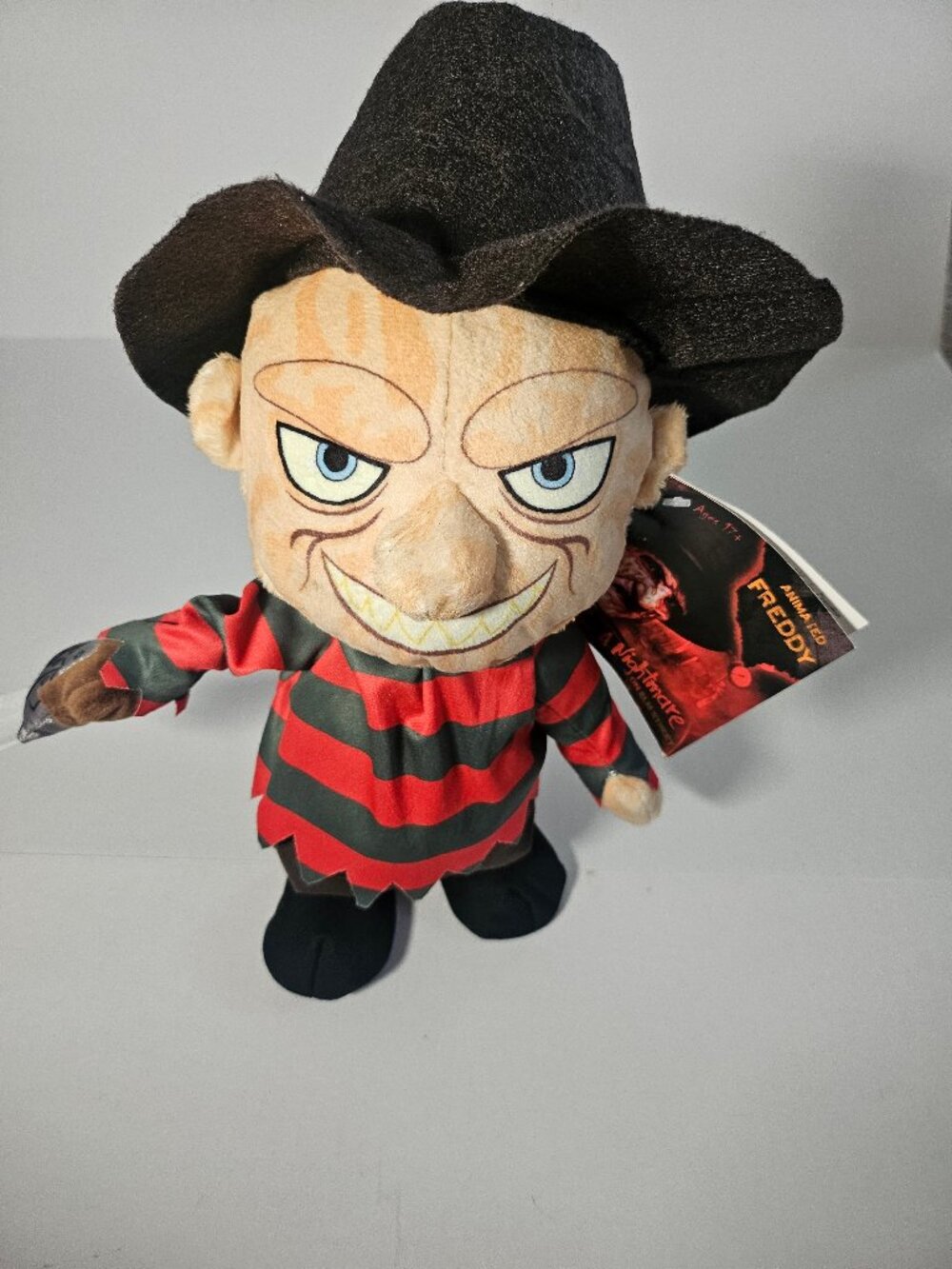 Gemmy Freddy Krueger Animated Walking Talking Plush Halloween Horror Toy NOS